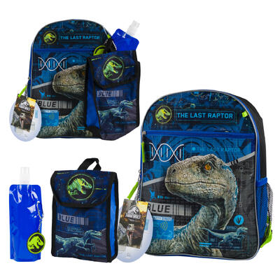 jurassic world backpack set - licensed -- 12 per case