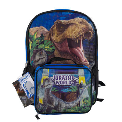 jurassic world backpack and lunch bag -- 12 per case