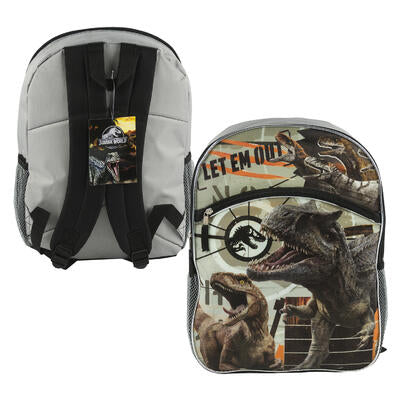 jurassic world 2-pocket backpack -- 12 per case