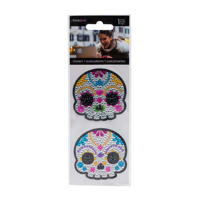 skull / emoji rhinestones stickers  -- 280 per case