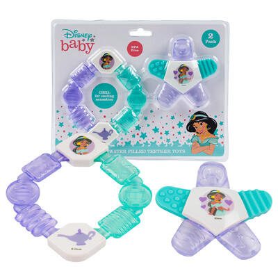 disney princess jasmine teethers - 2 pack -- 12 per box