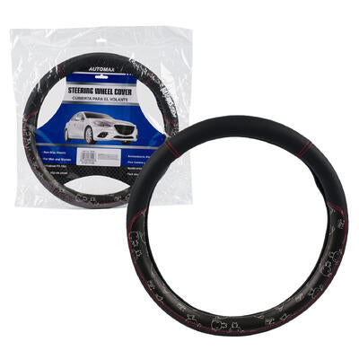 steering wheel covers - 14 in - black - -  -- 12 per case