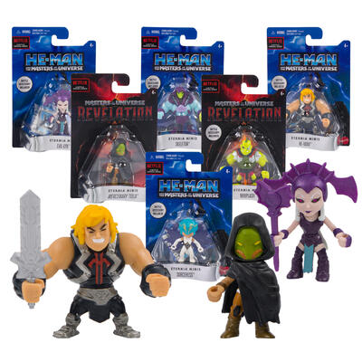 masters of the universe mini action figures -- 10 per case