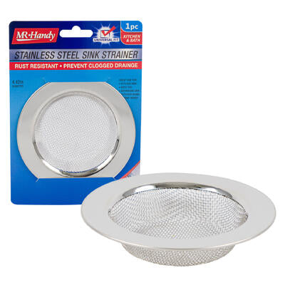 mr. handy stainless steel sink strainer - bulk -- 72 per case