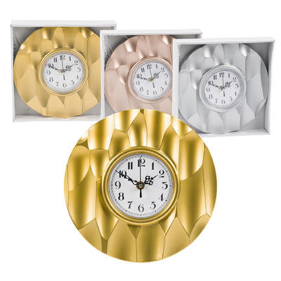 wall clocks - plastic - 10 in - assorted colors -- 24 per case