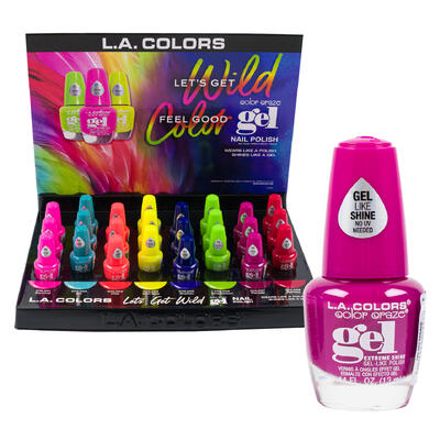 la colors lets get wild nail polish - assorted -- 24 per case