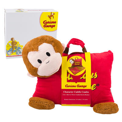 curious george blanket and cuddle bag set  -- 6 per case