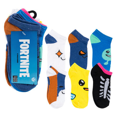 fortnite kids socks 6pk - 9.2-5 size  -- 100 per case