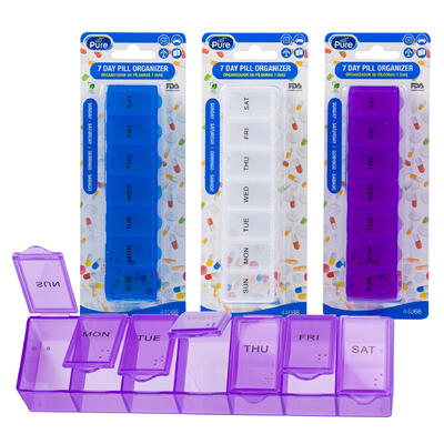 all pure 7 day pill case - 16.8 - 3 assortments -- 72 per case