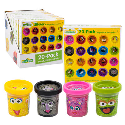 sesame street dough cans - 20 pack - 2oz -- 6 per case