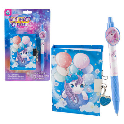 create & style diary sets - with pen & lock -- 12 per case