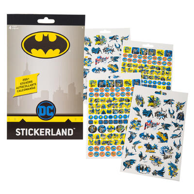 batman classic 4pg sticker pad - bulk aa pack -- 72 per box