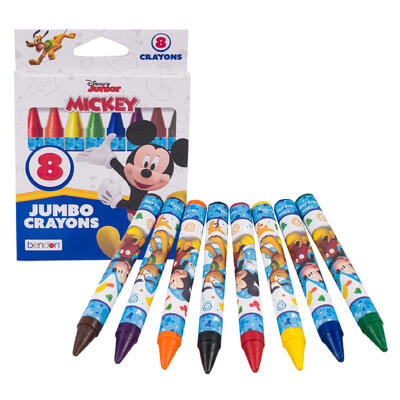 mickey 8ct jumbo crayons -- 24 per case