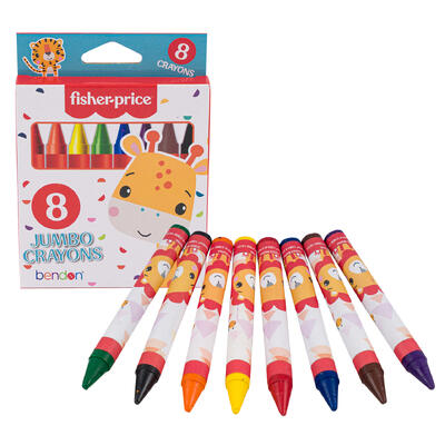 fisher price 8ct jumbo crayons -- 24 per case