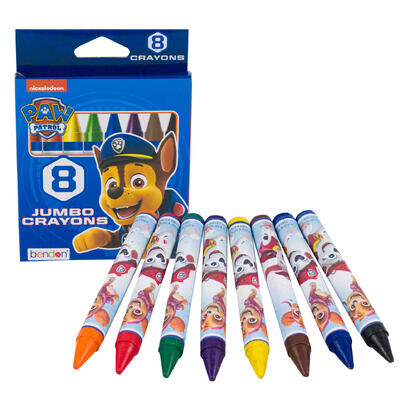 paw patrol 8ct jumbo crayons -- 24 per case