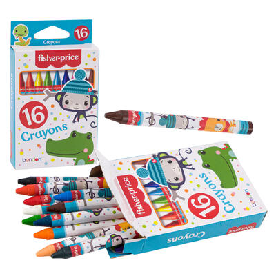 fisher price 16ct crayons -- 24 per case