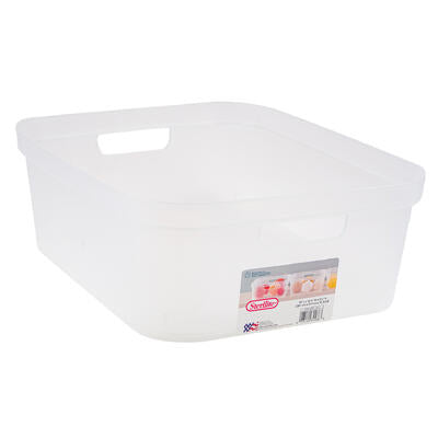 sterilite storage bin- 15 x12 - clear -- 8 per case
