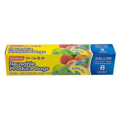 mr. handy 8pc reusable produce bag -- 24 per case