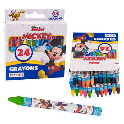 disney mickey jr 24ct crayons -- 24 per case
