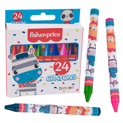 fisher price 24ct crayons -- 24 per case