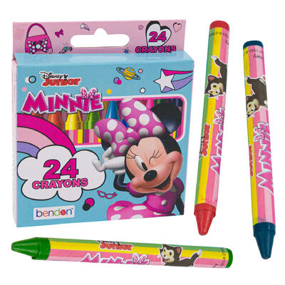 minnie mouse 24ct crayons -- 24 per case