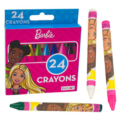 barbie 24ct crayons -- 24 per case