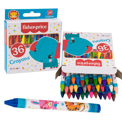 fisher price 36ct crayons -- 24 per case