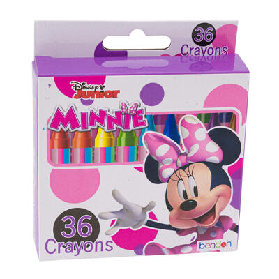 minnie mouse 36ct crayons -- 24 per case