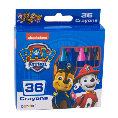 paw patrol 36ct crayons -- 24 per case