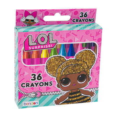 lol surprise 36ct crayons -- 24 per case
