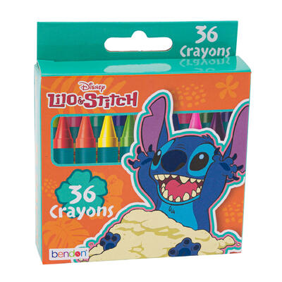 disney stitch 36ct crayons -- 24 per case
