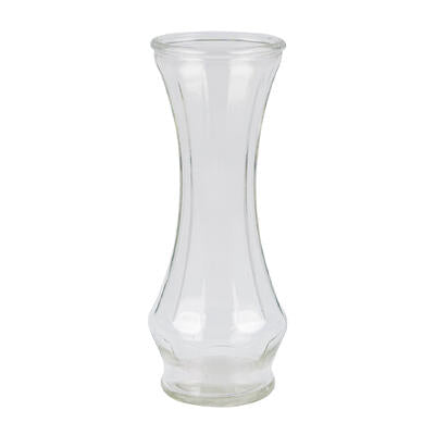 glass vase- 9 h- clear -- 12 per case