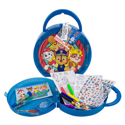 paw patrol 12pc activity set w carrying case -- 6 per case