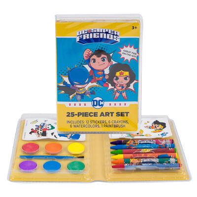 dc super friends 25pc mini art set -- 16 per case