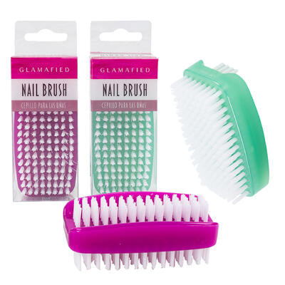 nail brush- 3.1 - 2 assorted colors -- 48 per case