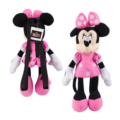minnie mouse plush w strap- 16 -- 12 per case