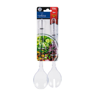 plastic salad tongs- 11.41 - clear -- 48 per case