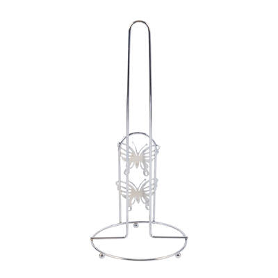 paper towel holder- 11 h- silver steel -- 72 per case