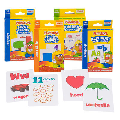 mr. potato head 36ct pre k education flash cards -- 24 per case