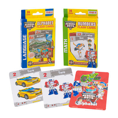transformers 36ct pre k education flash cards -- 24 per case