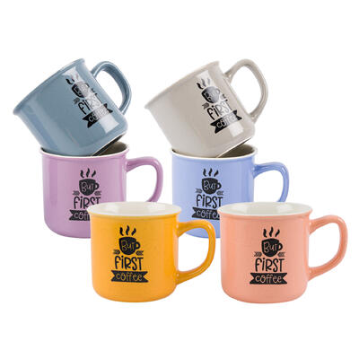 screen design mug- 11oz- assorted colors -- 48 per case