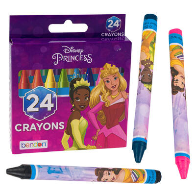 disney princess 24ct crayons -- 24 per case