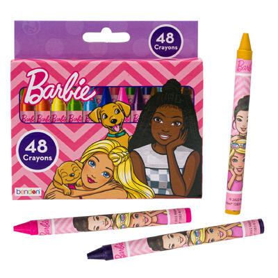 barbie 8ct jumbo crayons -- 24 per case