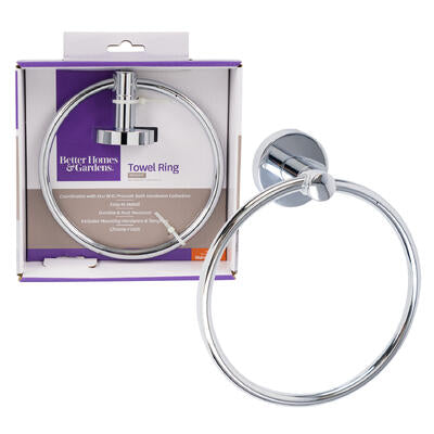 polished chrome towel ring -- 2 per case