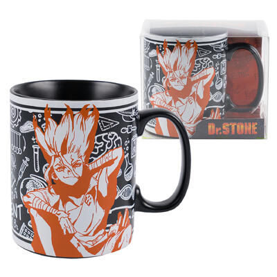 dr. stone mug- 16oz- orange and black -- 18 per case