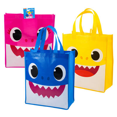 baby shark bag- large- 3 assorted colors -- 96 per case