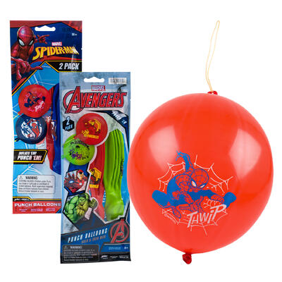 marvel 2pk punch balloon- 12 -- 24 per box