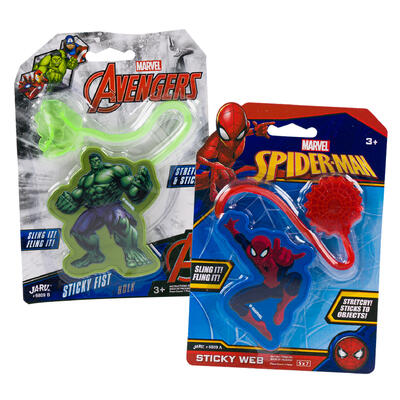 marvel stickyhand toy- 5x7 - 2 assortments -- 24 per box