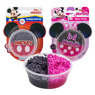 mickey and minnie styro putty toy- 7 -- 24 per box