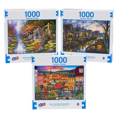 romantic holiday 1000pc puzzle- asst as is -- 6 per case